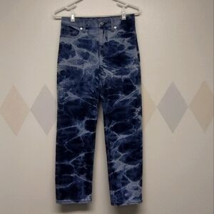 Lands' End acid wash dark wash jeans size 2 Petite